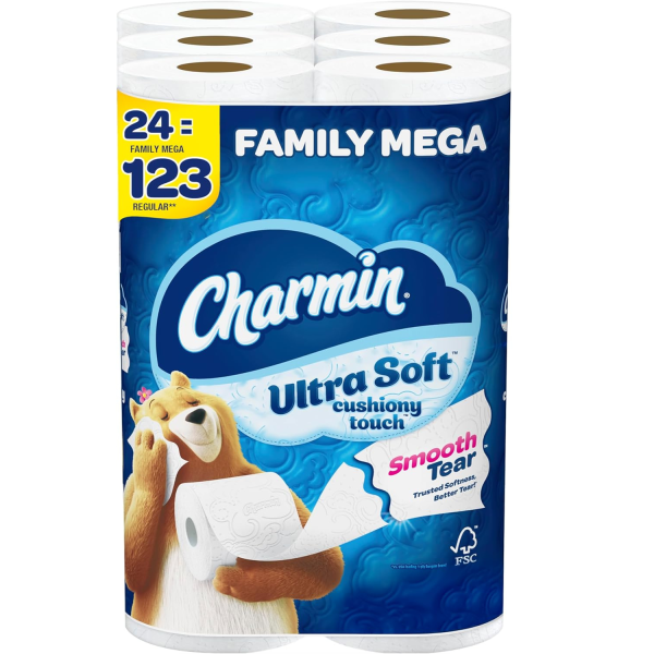 Charmin Ultra Soft Cushiony Touch Toilet Paper