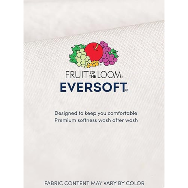 Fruit of the Loom Men's Eversoft Cotton Stay Tucked Crew T-Shirt